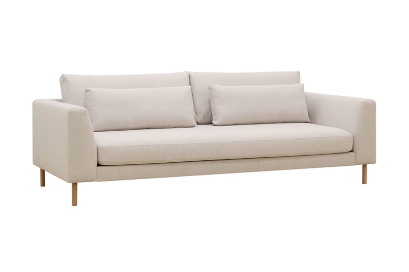 Florenz 3-personers Stofsofa - Beige - Møbler - Sofaer - 3 personers sofa