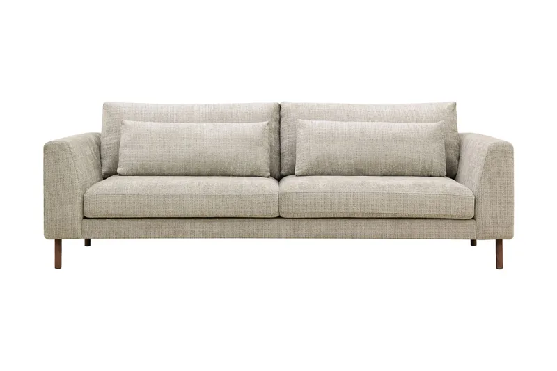 Florenz 3-personers Sofa i Chenille - Grå / Beige - Møbler - Sofaer - 3 personers sofa
