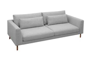 Florenz 3-personers Stofsofa - Lysegrå - Møbler - Sofaer - 3 personers sofa