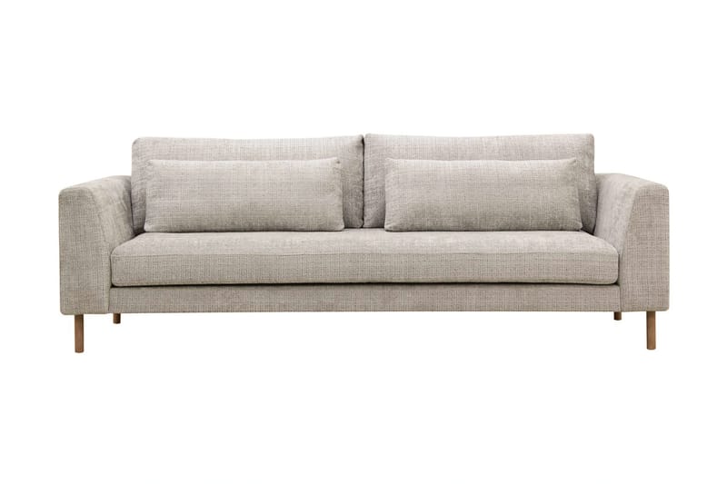 Florenz 3-personers Sofa i Chenille - Grå / Beige - Møbler - Sofaer - 3 personers sofa