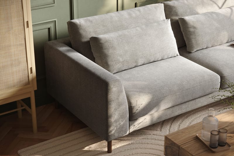 Florenz 3-personers Sofa i Chenille - Lysegrå - Møbler - Sofaer - 3 personers sofa