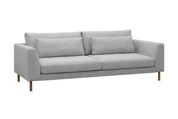 Florenz 3-personers Stofsofa - Lysegrå - Møbler - Sofaer - 3 personers sofa