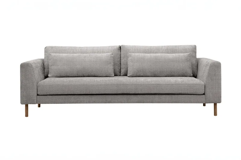 Florenz 3-personers Sofa i Chenille - Lysegrå - Møbler - Sofaer - 3 personers sofa