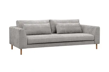 Florenz 3-personers Sofa i Chenille - Lysegrå - Møbler - Sofaer - 3 personers sofa