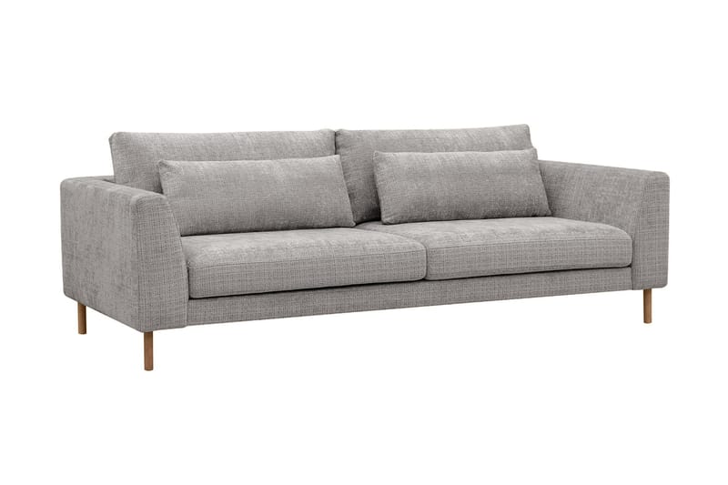 Florenz 3-personers Sofa i Chenille - Lysegrå - Møbler - Sofaer - 3 personers sofa