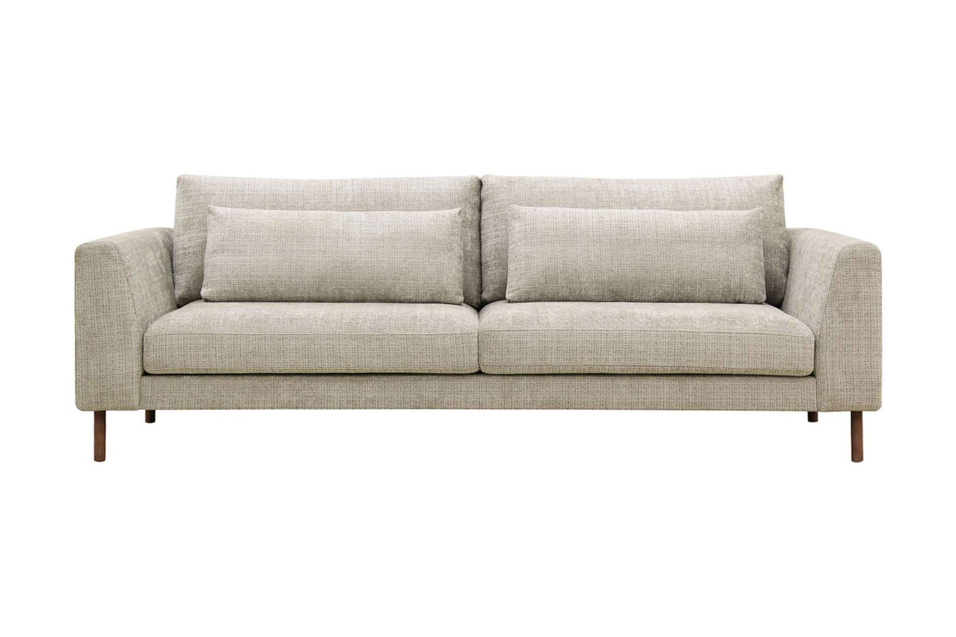 Florenz 3-personers Sofa i Chenille - Grå / Beige - Møbler - Sofaer - 3 personers sofa