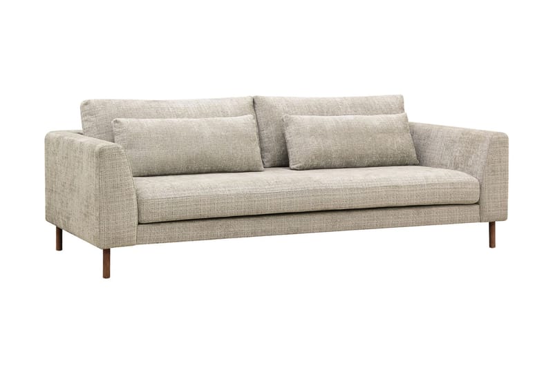Florenz 3-personers Sofa i Chenille - Grå / Beige - Møbler - Sofaer - 3 personers sofa