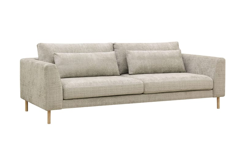 Florenz 3-personers Sofa i Chenille - Grå / Beige - Møbler - Sofaer - 3 personers sofa