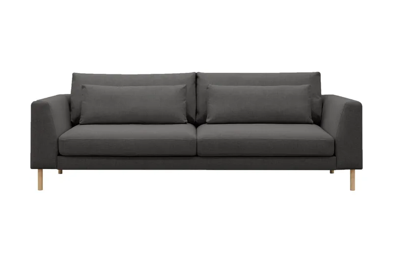 Florenz 3-personers Stofsofa - Mørkegrå - Møbler - Sofaer - 3 personers sofa