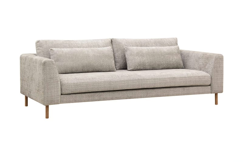 Florenz 3-personers Sofa i Chenille - Grå / Beige - Møbler - Sofaer - 3 personers sofa