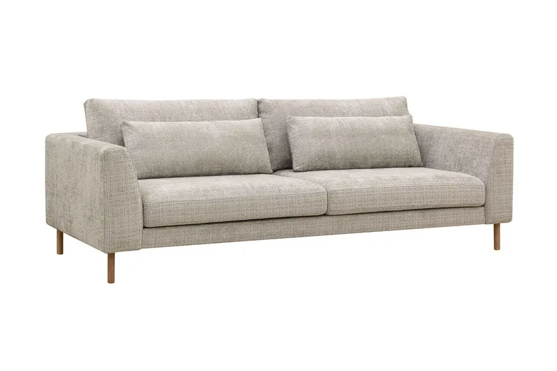 Florenz 3-personers Sofa i Chenille - Grå / Beige - Møbler - Sofaer - 3 personers sofa
