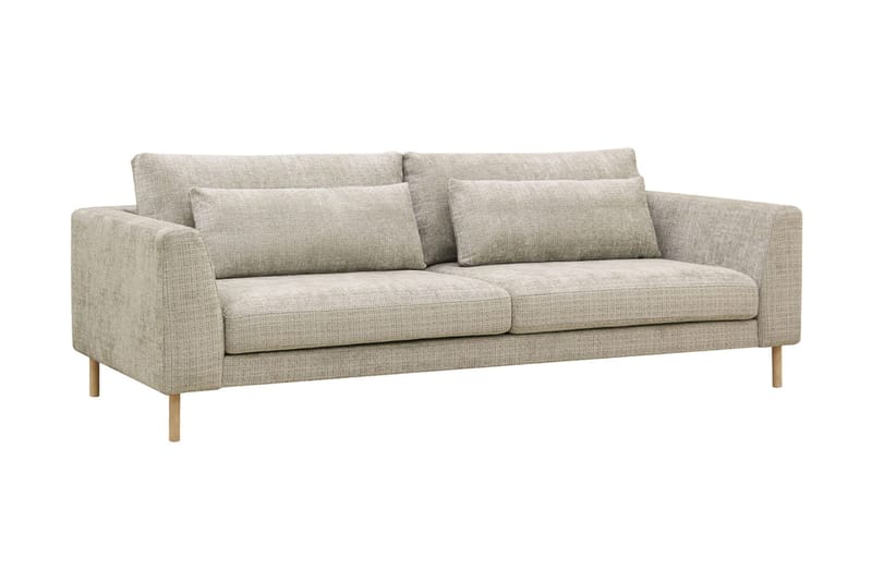 Florenz 3-personers Sofa i Chenille - Grå / Beige - Møbler - Sofaer - 3 personers sofa