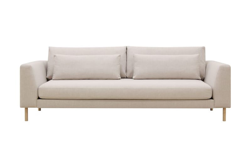 Florenz 3-personers Stofsofa - Beige - Møbler - Sofaer - 3 personers sofa