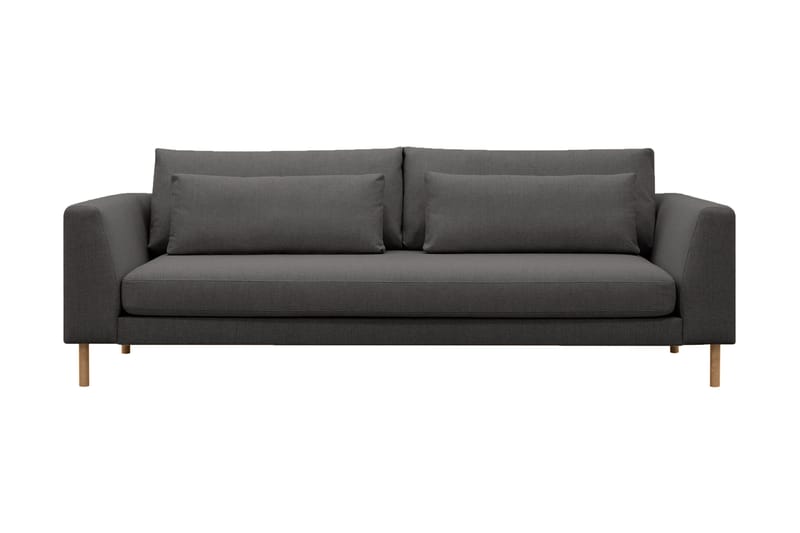 Florenz 3-personers Stofsofa, Mørkegrå