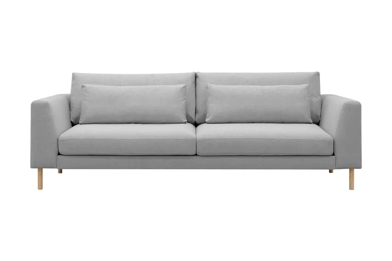Florenz 3-personers Stofsofa - Lysegrå - Møbler - Sofaer - 3 personers sofa