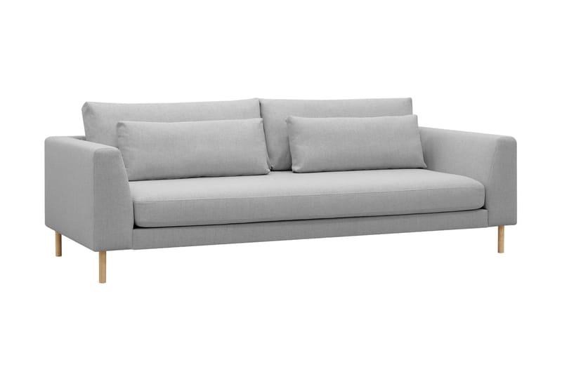Florenz 3-personers Stofsofa - Lysegrå - Møbler - Sofaer - 3 personers sofa