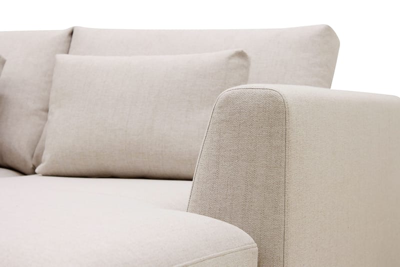 Florenz 4-personers Venstrevendt U-formet Sofa med Divan og Chaiselong i Stof - Beige - Møbler - Sofaer - U Sofa