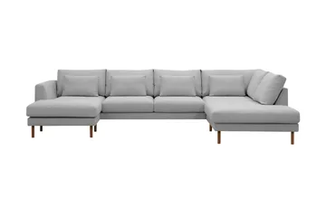 Florenz 4-personers Højrevendt U-formet Sofa med Divan og Chaiselong i Stof