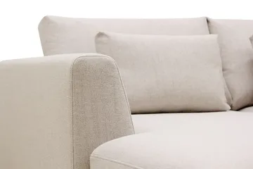 Florenz 4-personers Højrevendt U-formet Sofa med Divan og Chaiselong i Stof - Beige - Møbler - Sofaer - U Sofa