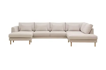 Florenz 4-personers Højrevendt U-formet Sofa med Divan og Chaiselong i Stof