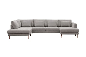 Florenz 4-personers Venstrevendt U-formet Sofa med Divan og Chaiselong i Chenille