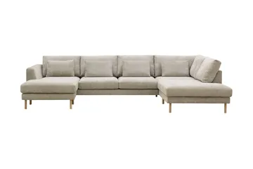 Florenz 4-personers Højrevendt U-formet Sofa med Divan og Chaiselong i Chenille