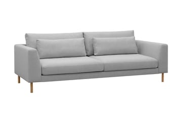 Florenz Sofa i Lysegråt Stof - Grå - Møbler - Sofaer - 3 personers sofa