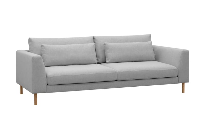 Florenz Sofa i Lysegråt Stof - Grå - Møbler - Sofaer - 3 personers sofa