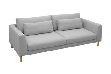 Florenz Sofa i Lysegråt Stof - Grå - Møbler - Sofaer - 3 personers sofa