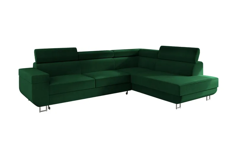 Fonti 3-personers Hjørnesovesofa, Grøn