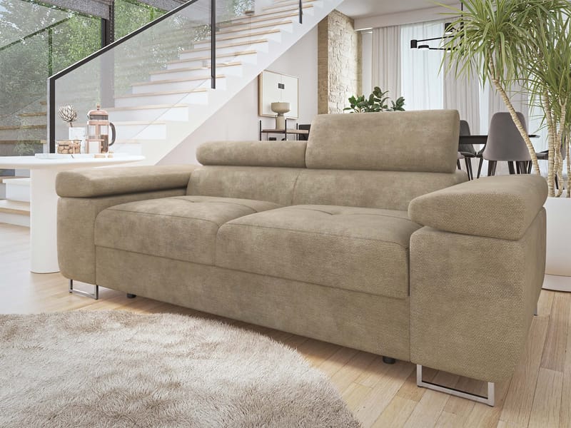 Gabina 2-personers sofa - beige - Møbler - Sofaer - 3 personers sofa