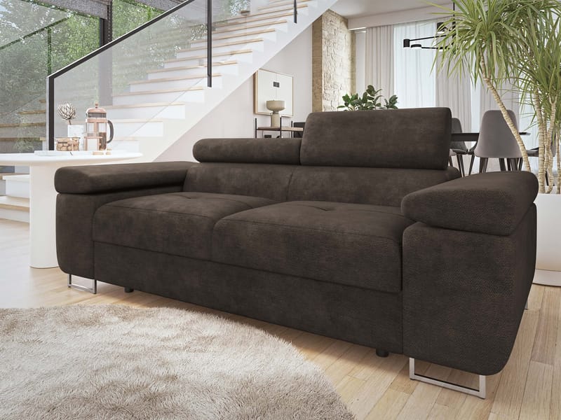 Gabina 2-personers sofa - brun - Møbler - Sofaer - 3 personers sofa