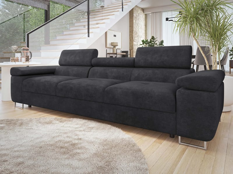 Gabina 3-personers sofa - sort - Møbler - Sofaer - 3 personers sofa