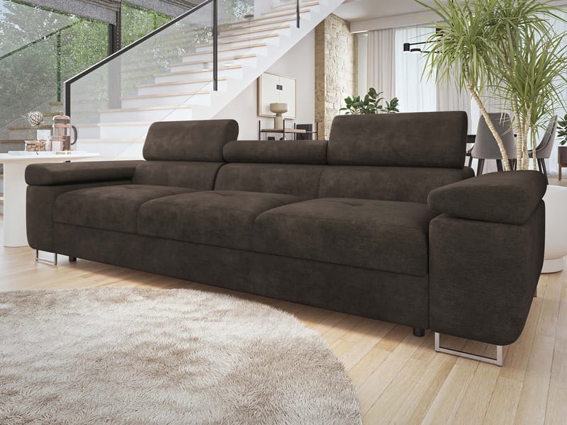 Gabina 3-personers sofa - brun - Møbler - Sofaer - 3 personers sofa