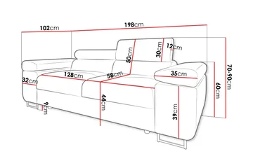 Gabina Sofa 2-personers - Gul - Møbler - Sofaer - Velour sofaer