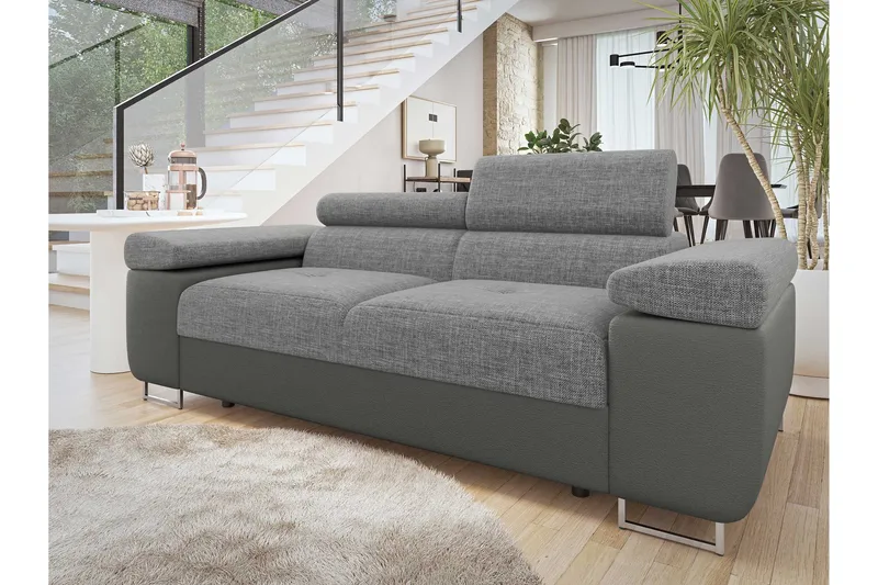 Gabina Sofa 2-personers - Beige/Grå - Møbler - Sofaer - Lædersofaer