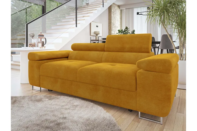Gabina Sofa 2-personers - Gul - Møbler - Sofaer - Velour sofaer