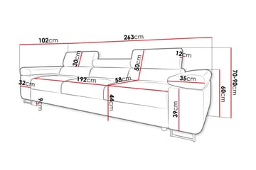 Gabina Sofa 3-personers - Gul - Møbler - Sofaer - Velour sofaer