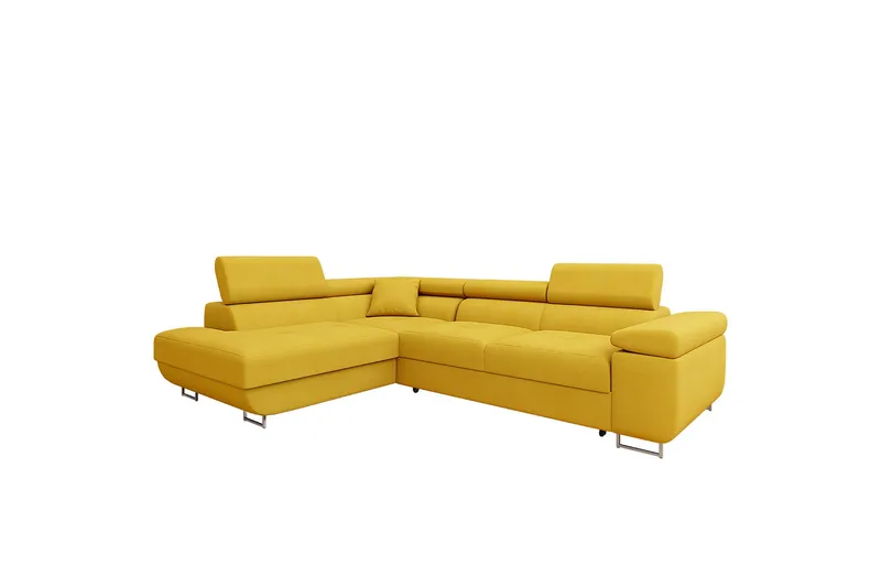 Gabina Sofa med Chaiselong 3-personers - Gul - Møbler - Sofaer - Sofa med chaiselong
