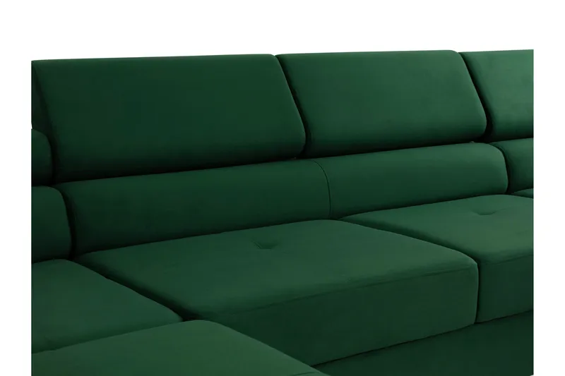 Gabina Sofa med Chaiselong og Divan 4-personers - Beige/Grå - Møbler - Sofaer - Lædersofaer