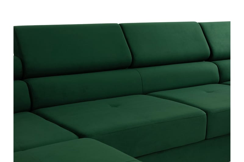 Gabina Sofa med Chaiselong og Divan 4-personers - Brun - Møbler - Sofaer - Lædersofaer