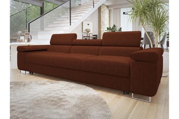 Gabina Sovesofa 3-personers i Manchester - Brun - Møbler - Sofaer - Sovesofaer