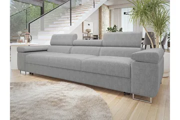 Gabina Sovesofa 3-personers i Manchester - Lysegrå - Møbler - Sofaer - Sovesofaer