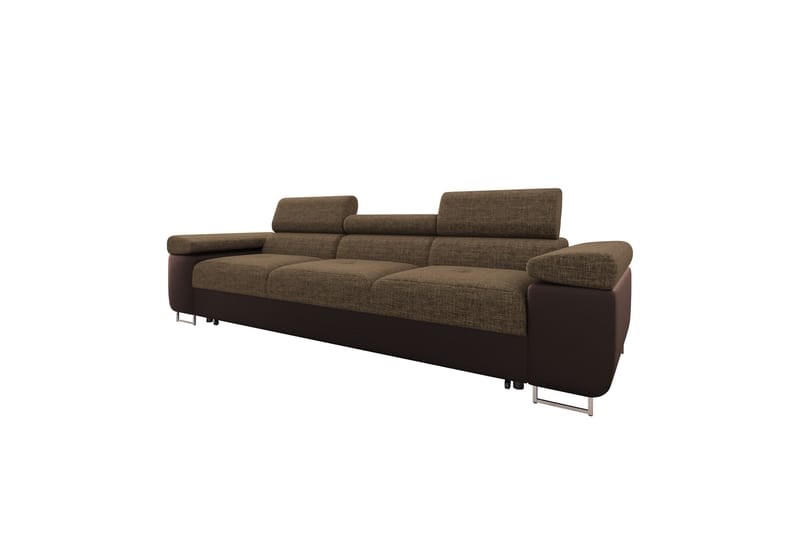 Gabina Sovesofa 3-personers i Kunstlæder - Brun - Møbler - Sofaer - Sovesofaer