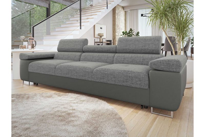 Gabina Sovesofa 3-personers i Kunstlæder - Grå - Møbler - Sofaer - Sovesofaer