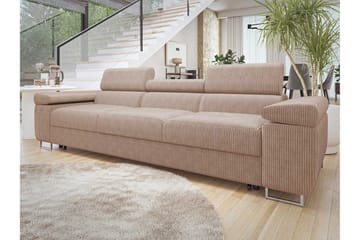 Gabina Sovesofa 3-personers i Manchester - Rosa - Møbler - Sofaer - Sovesofaer