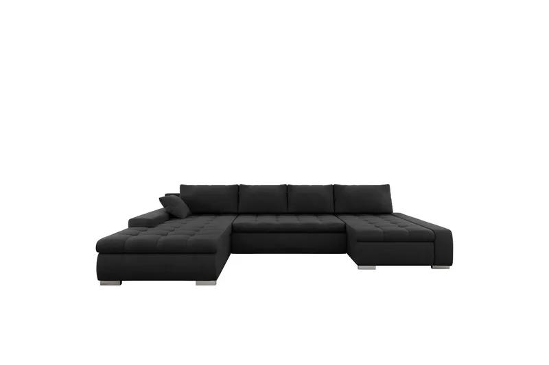Gamal Sofa Dobbeltdivan 4-personers, Sort