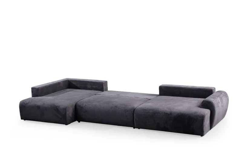 Gaudir 4-personers Sofa med Chaiselong - Antracit - Møbler - Sofaer - Sofa med chaiselong