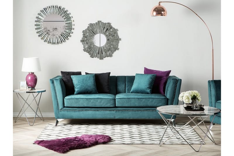 Gaula Sofa 3 sæder - Blå - 3 personers sofa