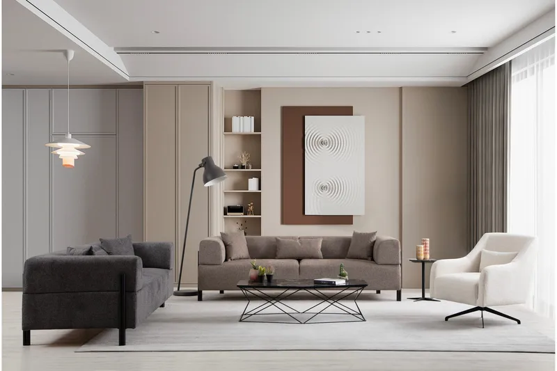 Gio 3-personers Sofa - Antracit - Møbler - Sofaer - 3 personers sofa